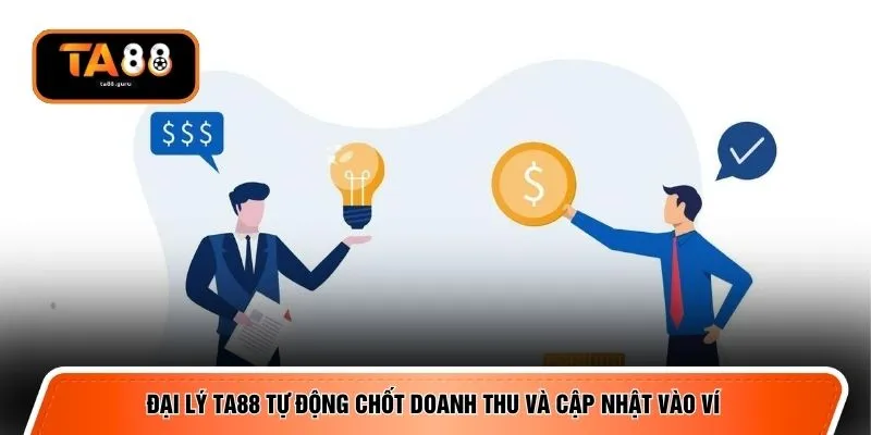 Đại lý TA88 tự động chốt doanh thu và cập nhật vào ví