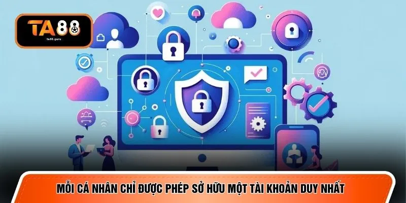 Mỗi cá nhân chỉ được phép sở hữu một tài khoản duy nhất