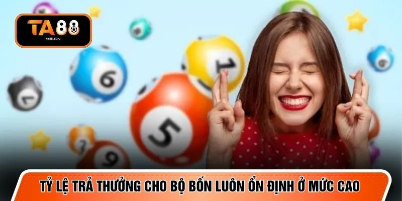 Tỷ lệ trả thưởng cho bộ bốn luôn ổn định ở mức cao